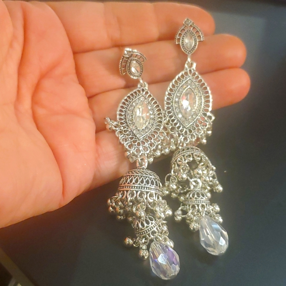 Ball Tassell Drop Earrings - Picture 2 of 5